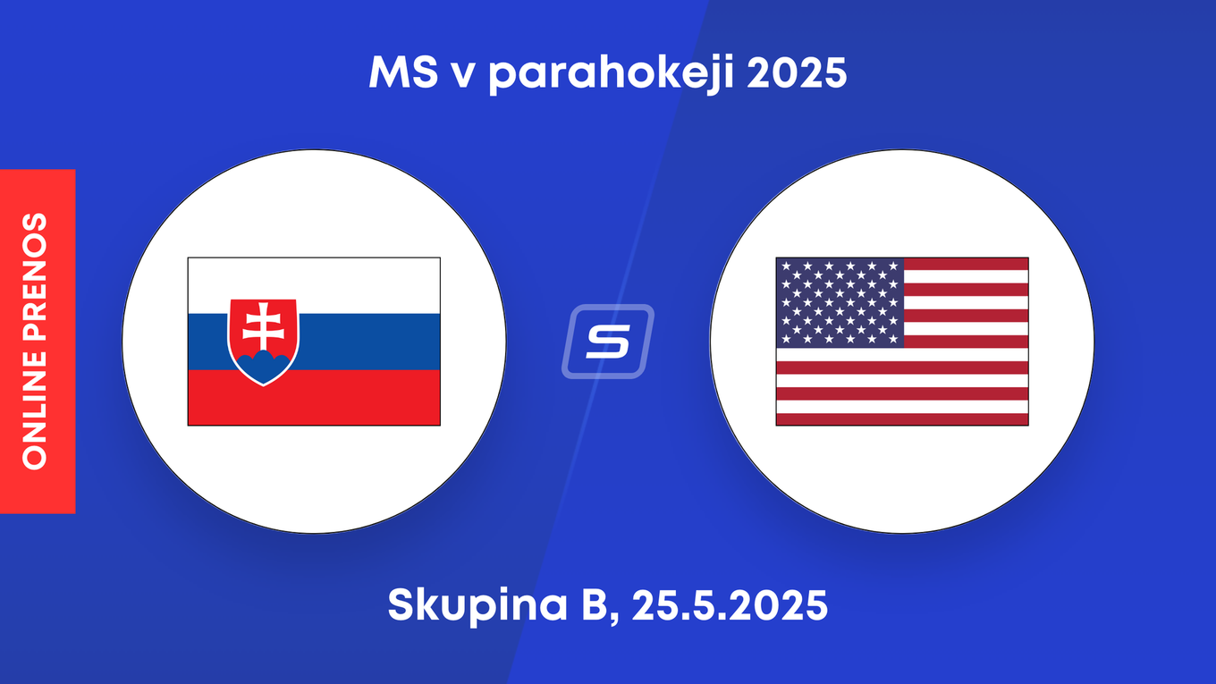 Slovensko - USA: ONLINE prenos zo zápasu skupiny B na MS v parahokeji 2025. 