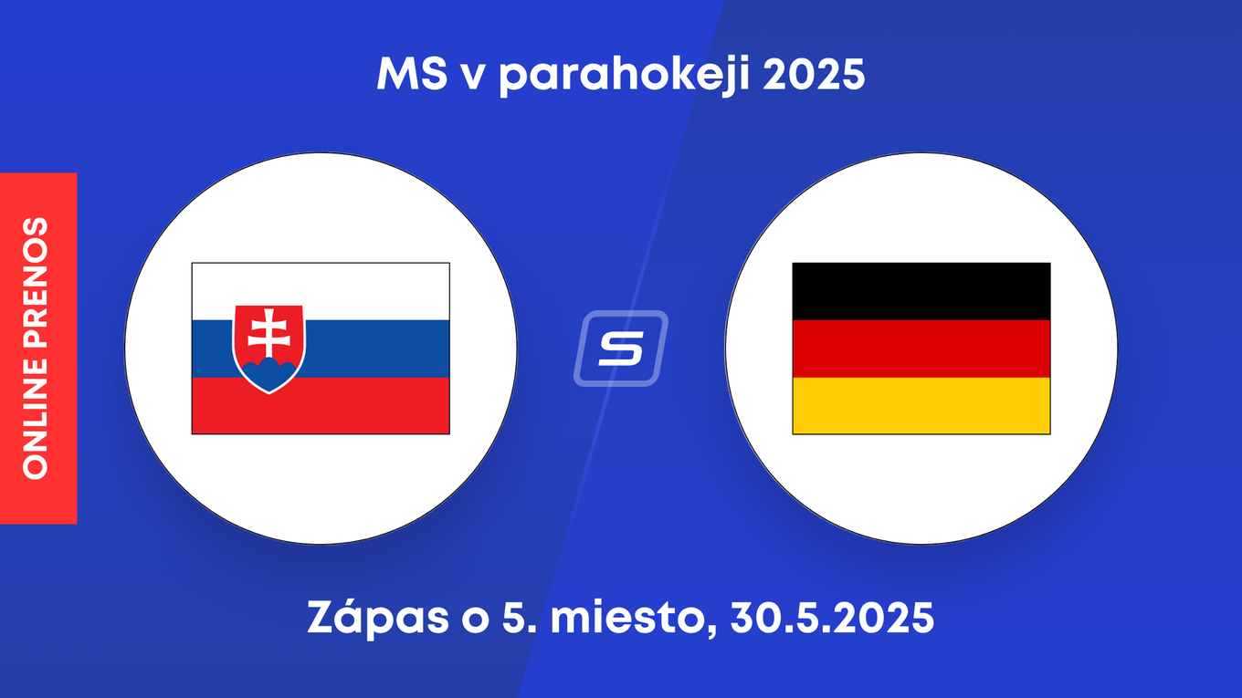 Slovensko - Nemecko: ONLINE prenos zo zápasu o 5. miesto na MS v parahokeji 2025. 