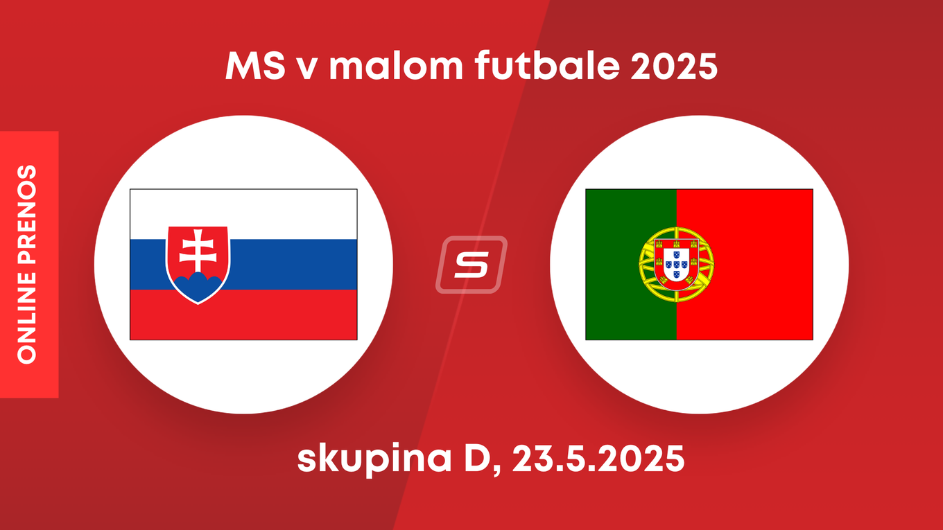 Slovensko vs. Portugalsko: ONLINE prenos zo zápasu na MS v malom futbale 2025.