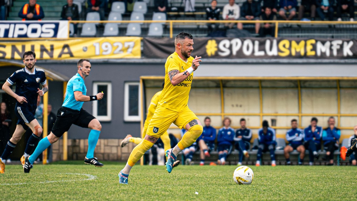 Erik Pačinda v zápase Snina - Poprad.