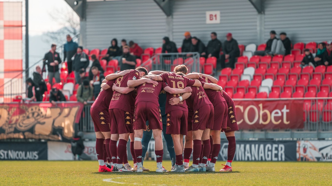 Futbalisti Tatrana Liptovský Mikuláš.