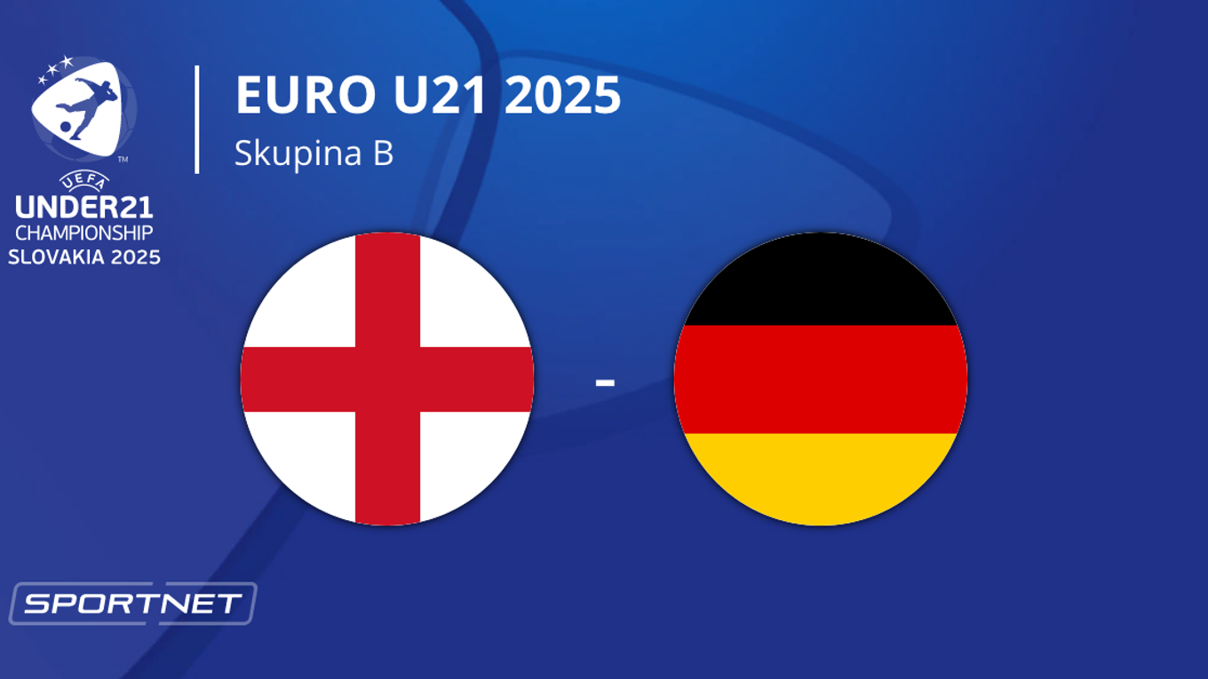 Anglicko - Nemecko: ONLINE prenos zo zápasu na EURO U21 2025 (ME vo futbale do 21 rokov) na Slovensku.