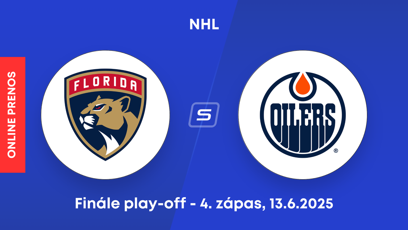 Florida Edmonton: ONLINE prenos zo 4 finále play off NHL LIVE SPORTNET