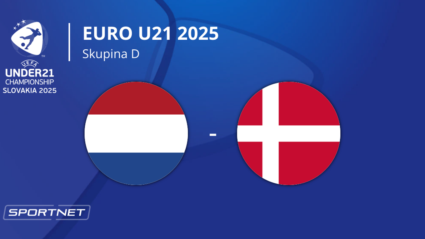 Holandsko - Dánsko: ONLINE prenos zo zápasu na EURO U21 2025 (ME vo futbale do 21 rokov) na Slovensku.
