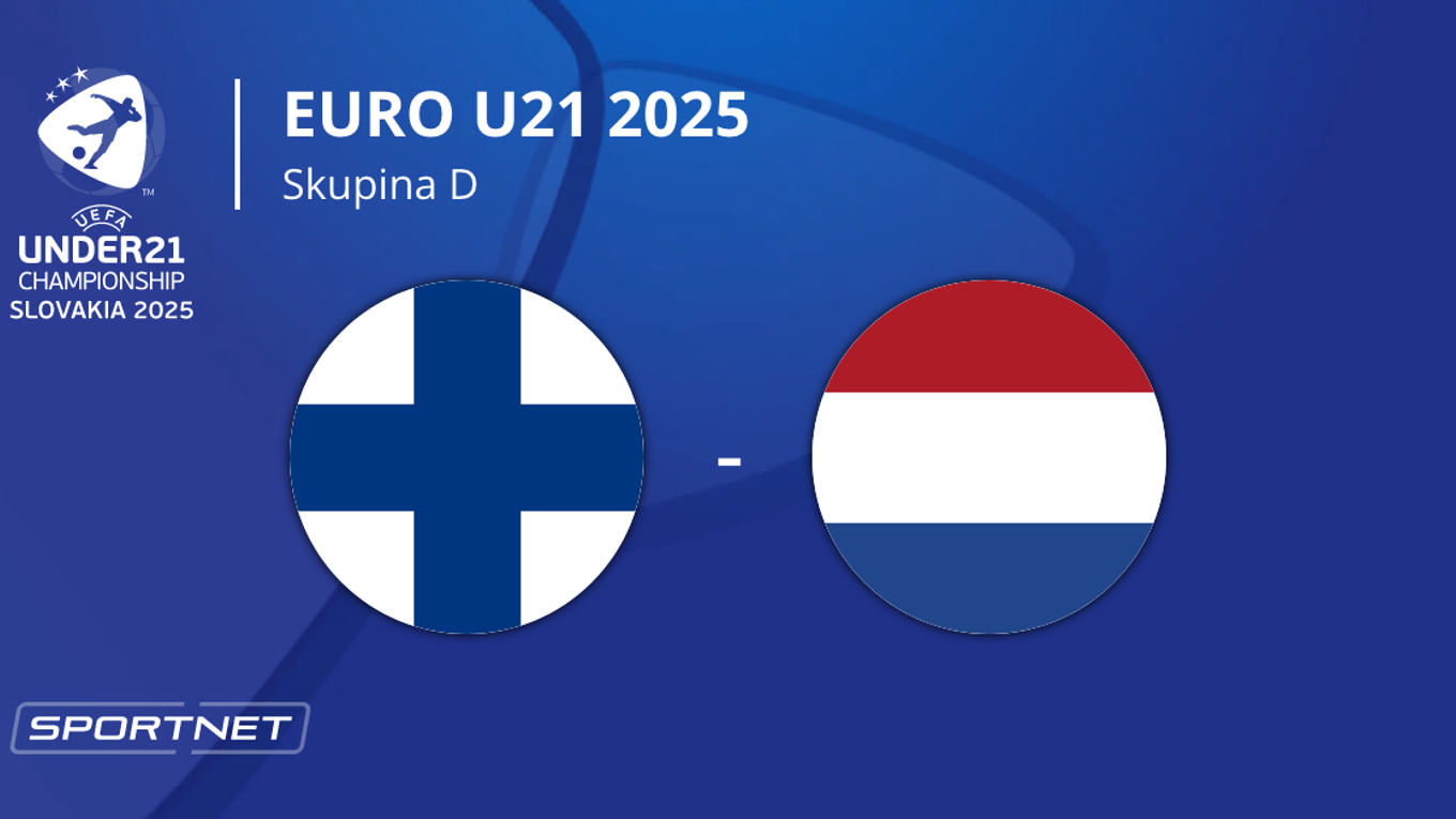 Fínsko - Holandsko: ONLINE prenos zo zápasu na EURO U21 2025 (ME vo futbale do 21 rokov) na Slovensku.