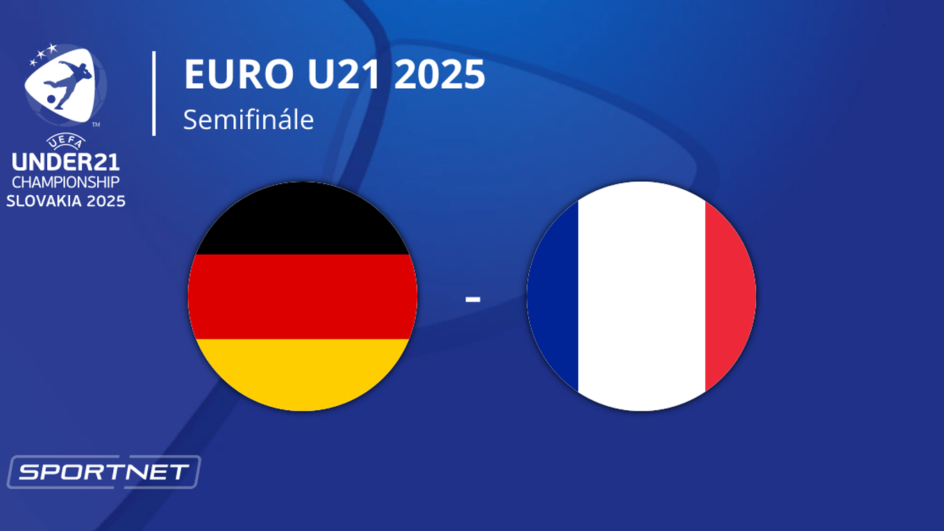 Nemecko - Francúzsko: ONLINE prenos zo zápasu na EURO U21 2025 (ME vo futbale do 21 rokov) na Slovensku.