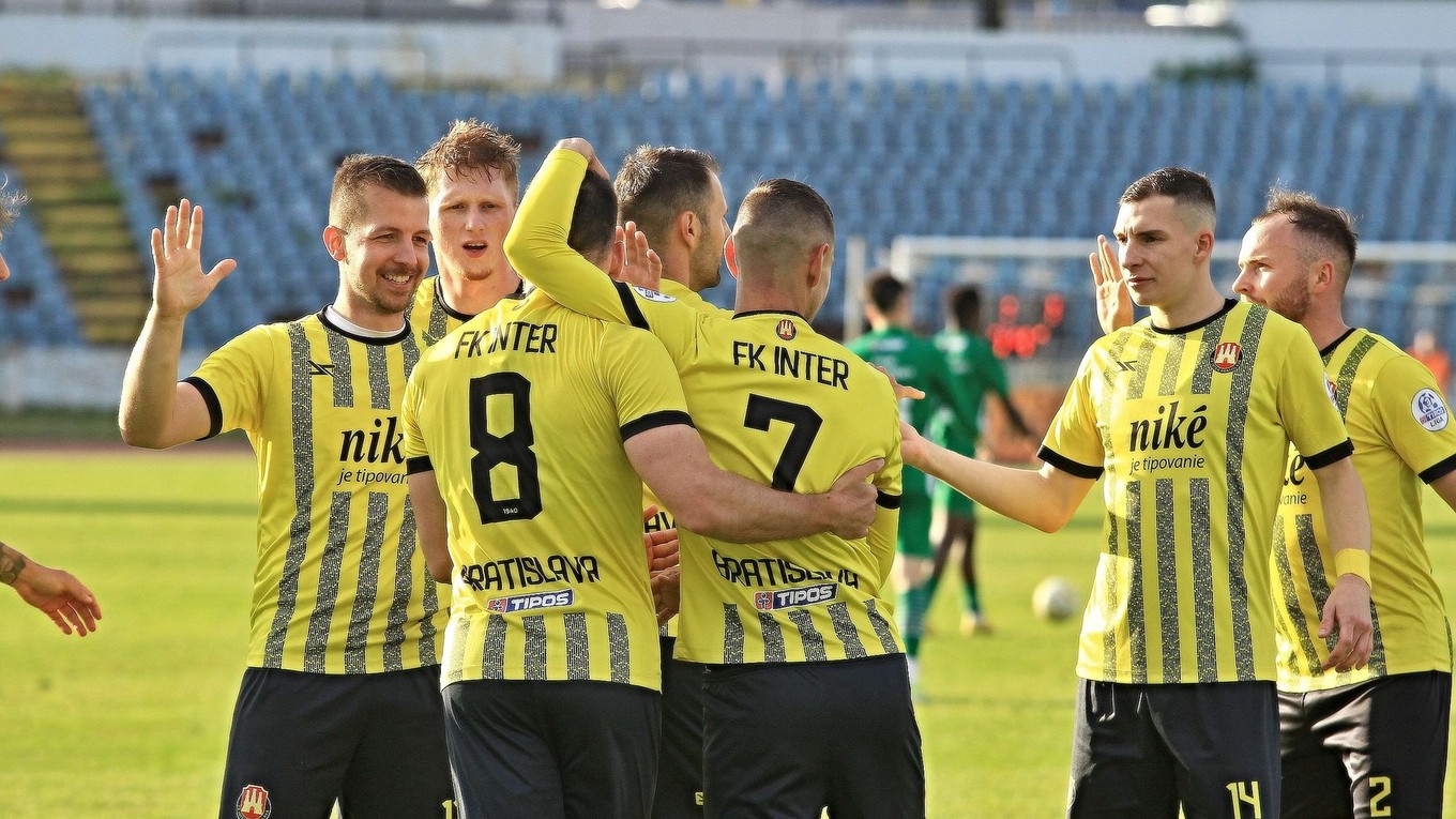 Futbalisti Interu Bratislava.