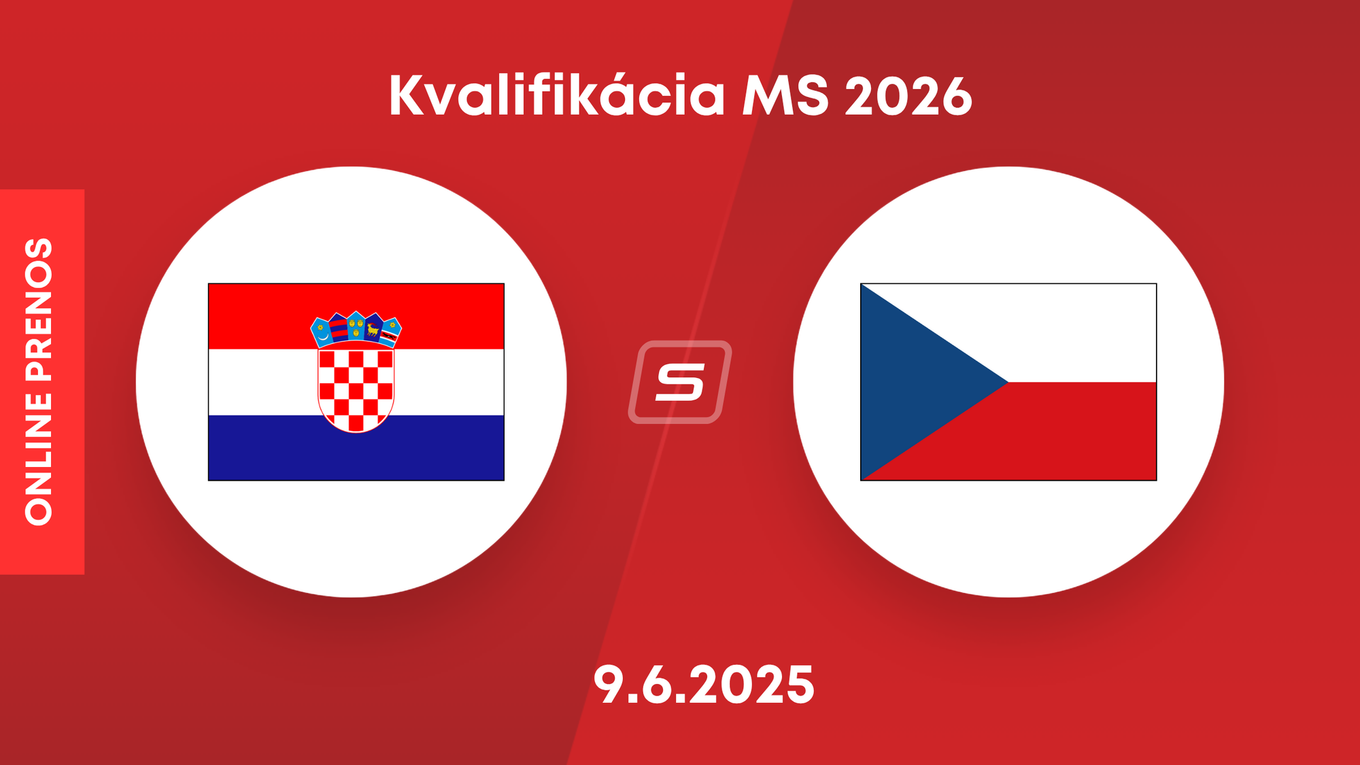 Chorvátsko - Česko: ONLINE prenos z kvalifikácie MS 2026.
