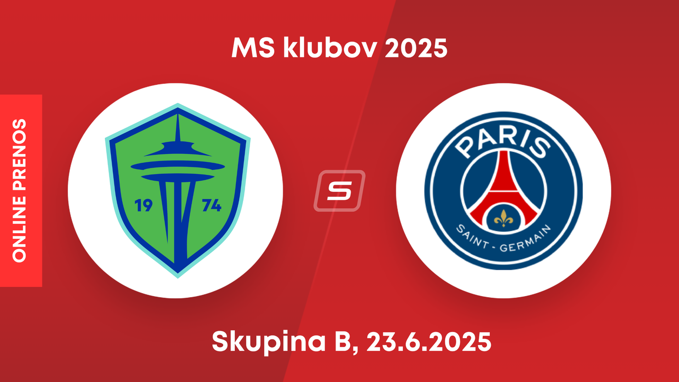 Seattle Sounders FC - Paríž St. Germain: ONLINE prenos zo zápasu skupiny B na MS klubov 2025.