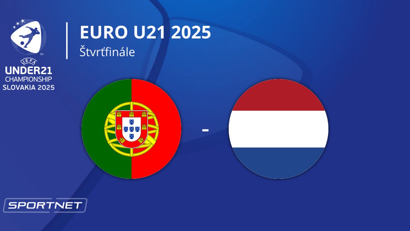 Portugalsko - Holandsko: ONLINE prenos zo zápasu na EURO U21 2025 (ME vo futbale do 21 rokov) na Slovensku.