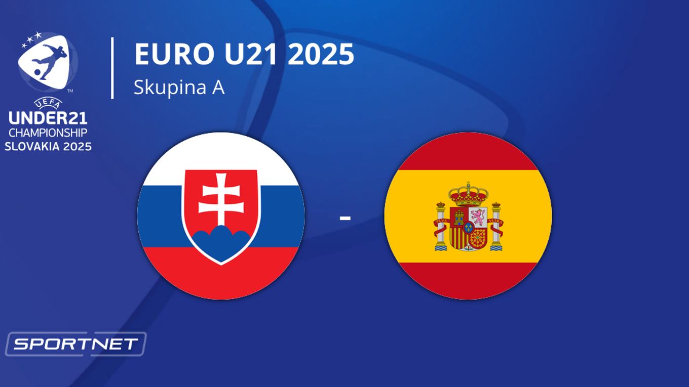 Slovensko - Španielsko: ONLINE prenos zo zápasu na EURO U21 2025 (ME vo futbale do 21 rokov) na Slovensku.