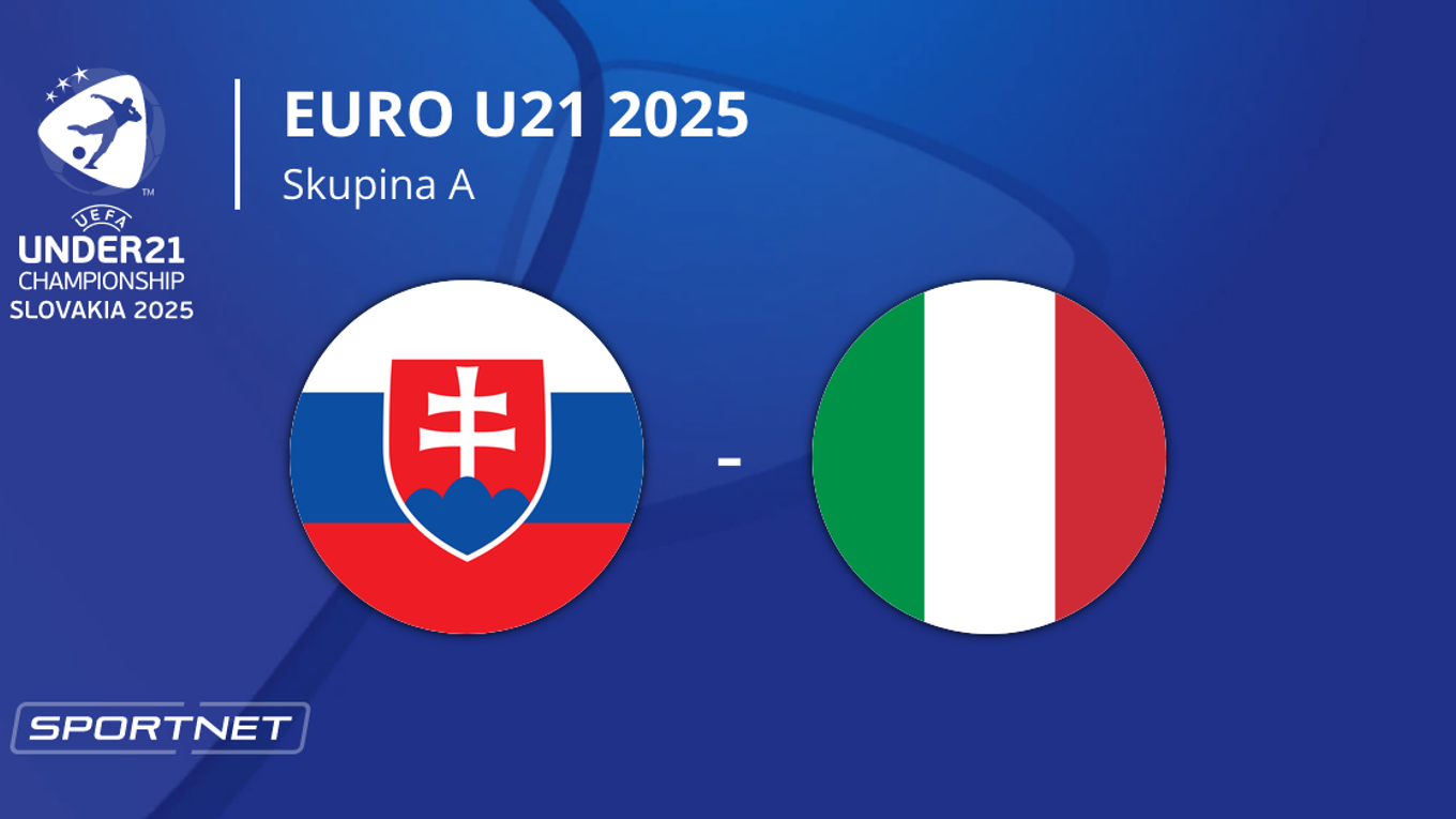 Slovensko - Taliansko: ONLINE prenos zo zápasu na EURO U21 2025 (ME vo futbale do 21 rokov) na Slovensku.