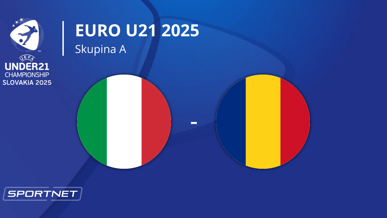 Taliansko - Rumunsko: ONLINE prenos zo zápasu na EURO U21 2025 (ME vo futbale do 21 rokov) na Slovensku.