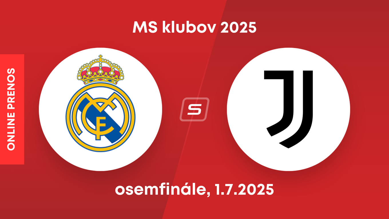 Real Madrid - Juventus Turín: ONLINE prenos zo zápasu osemfinále MS klubov 2025. 