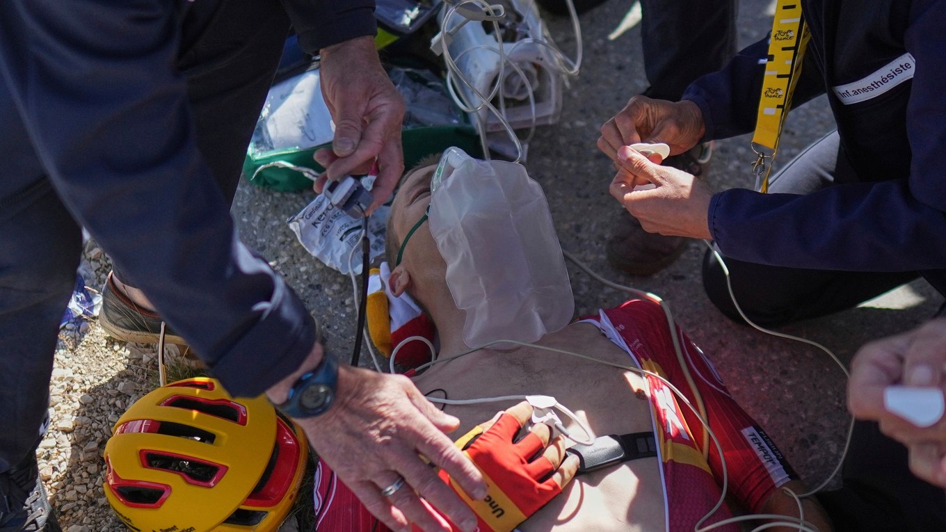 Tobias Johannessen skolaboval v cieli 16. etapy TdF 2025