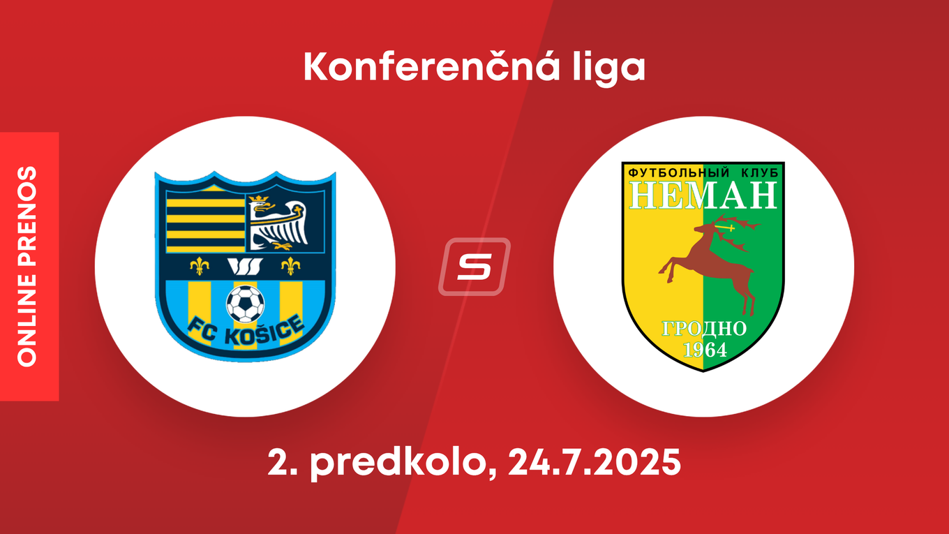 FC Košice - Neman Grodno: ONLINE prenos z 1. zápasu 2. predkola Konferenčnej ligy.