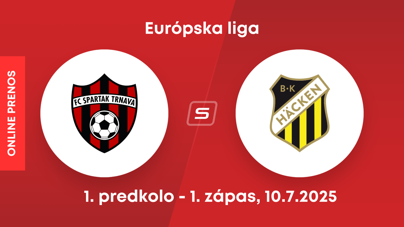 Spartak Trnava - BK Häcken: ONLINE prenos z 1. zápasu 1. predkola Európskej ligy.