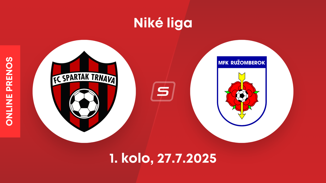 FC Spartak Trnava - MFK Ružomberok: ONLINE prenos zo zápasu 1. kola Niké ligy.