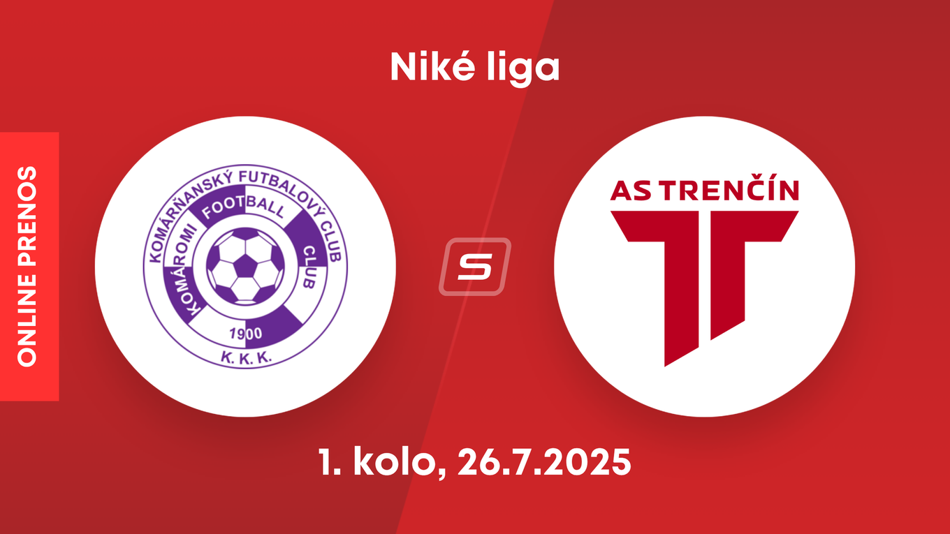 KFC Komárno - AS Trenčín: ONLINE prenos zo zápasu 1. kola Niké ligy.
