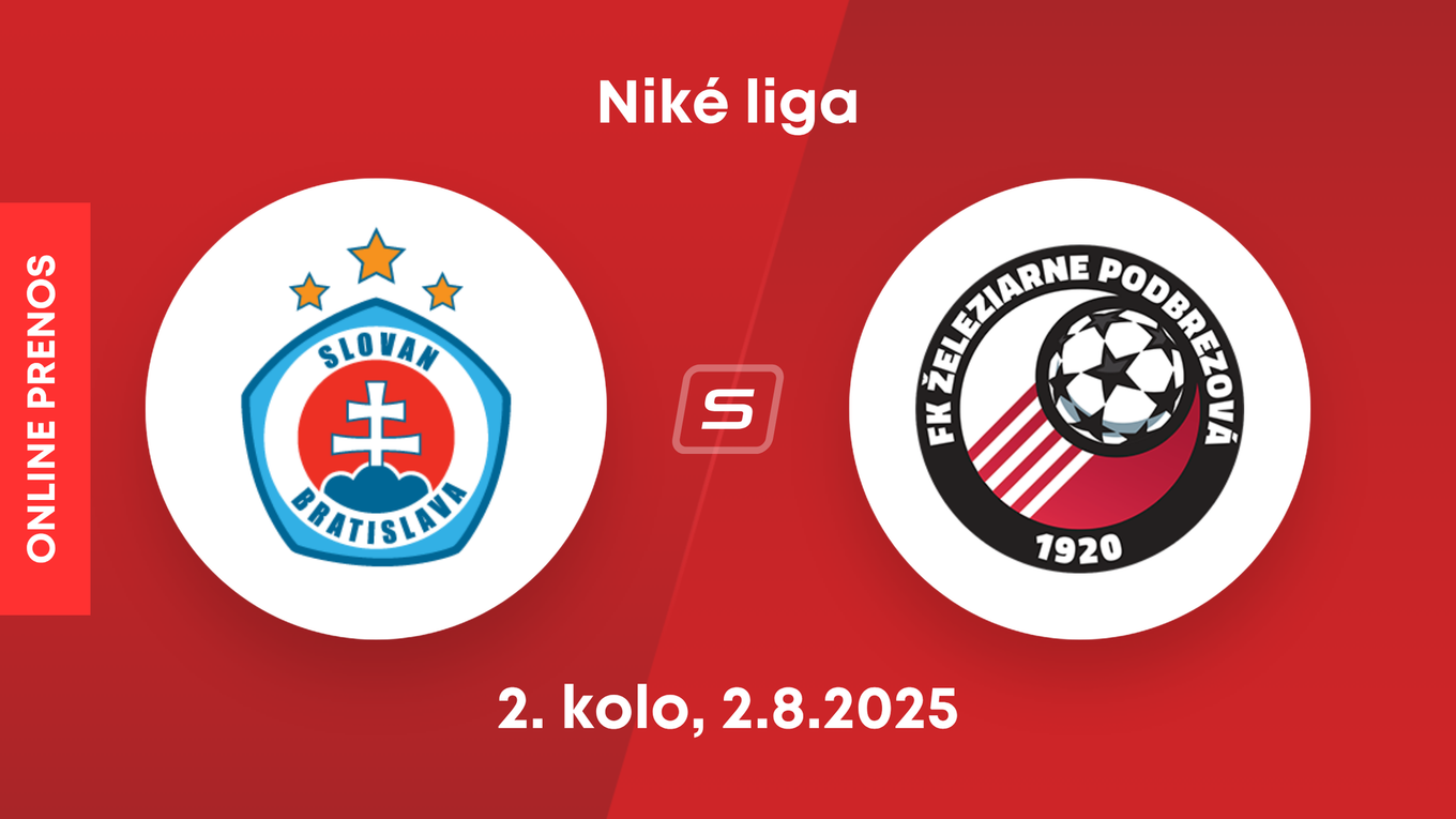 ŠK Slovan Bratislava - FK Železiarne Podbrezová: ONLINE prenos zo zápasu 2. kola Niké ligy.