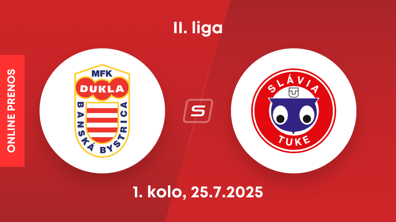 MFK Dukla Banská Bystrica - Slávia TU Košice: ONLINE prenos zo zápasu 1. kola II. ligy.