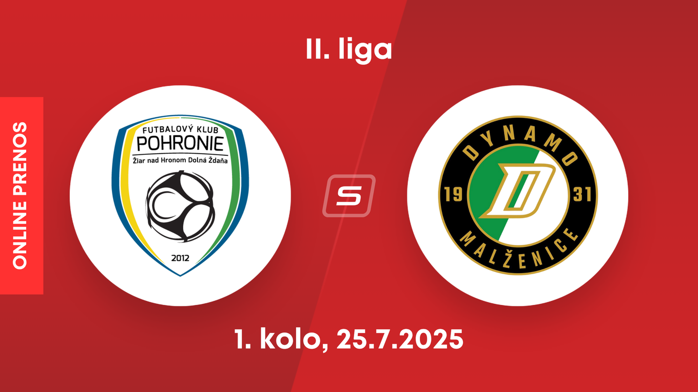 FK Pohronie - OFK Malženice: ONLINE prenos zo zápasu 1. kola II. ligy.