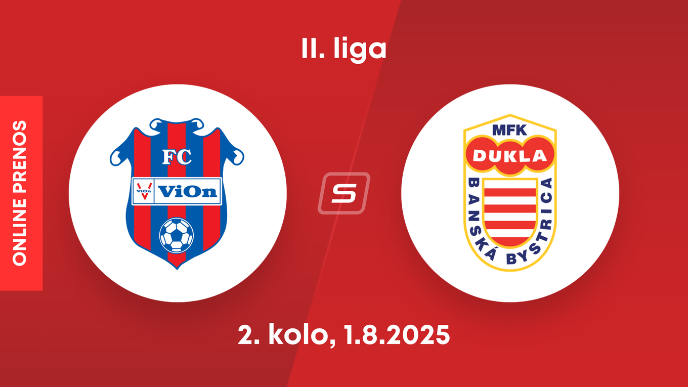 FC ViOn Zlaté Moravce - MFK Dukla Banská Bystrica: ONLINE prenos zo zápasu 2. kola II. ligy.