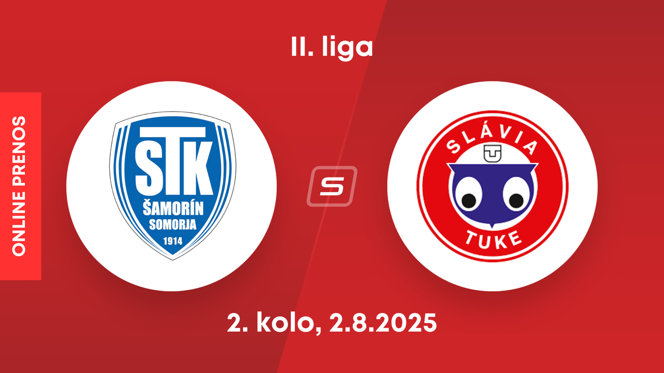 FC ŠTK 1914 Šamorín -Slávia TU Košice: ONLINE prenos zo zápasu 2. kola II. ligy.