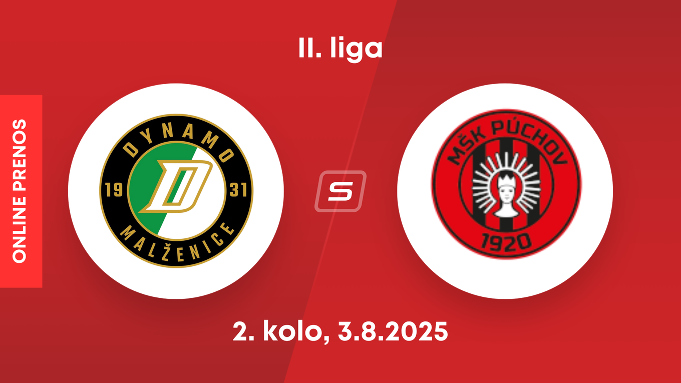 OFK Malženice - MŠK Púchov: ONLINE prenos zo zápasu 2. kola II. ligy.