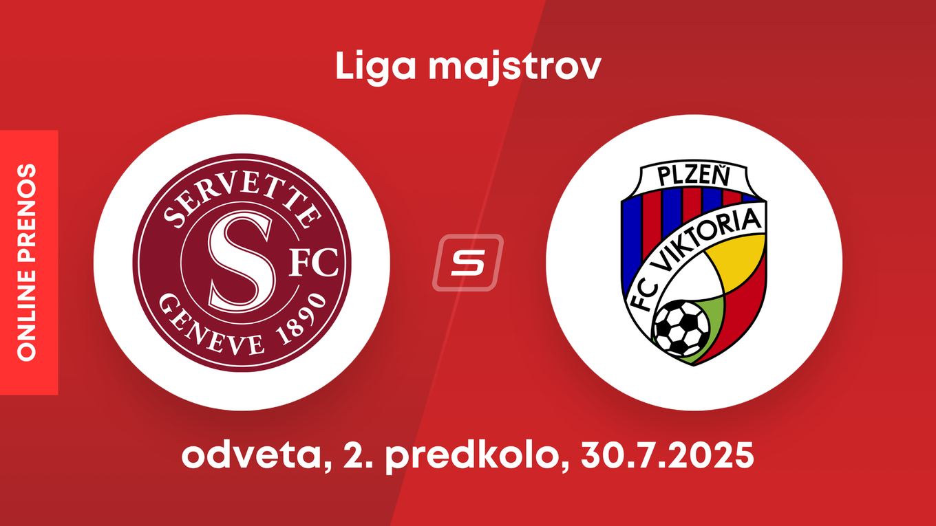 Servette Ženeva - FC Viktoria Plzeň: ONLINE prenos z odvety 2. predkola Ligy majstrov.