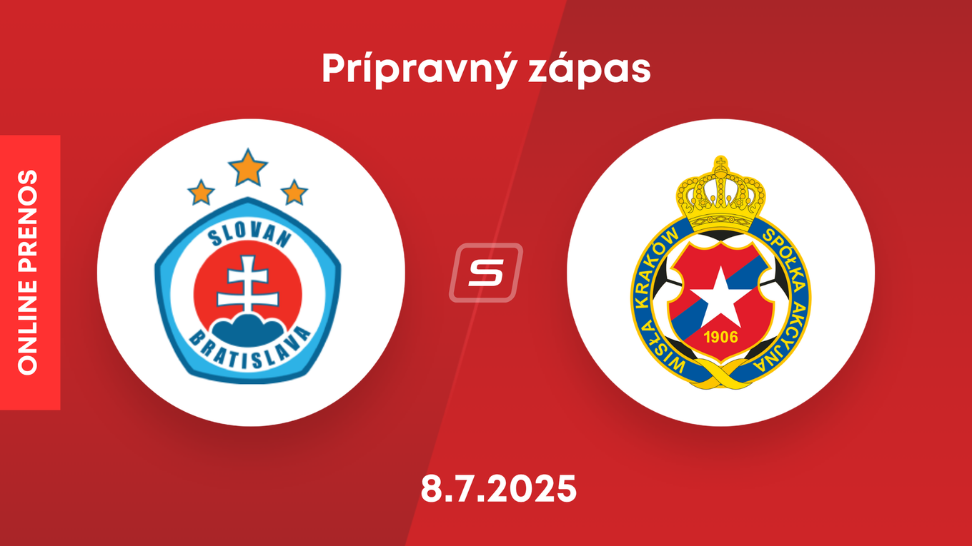 ŠK Slovan Bratislava - Wisla Krakov: ONLINE prenos z prípravného zápasu.