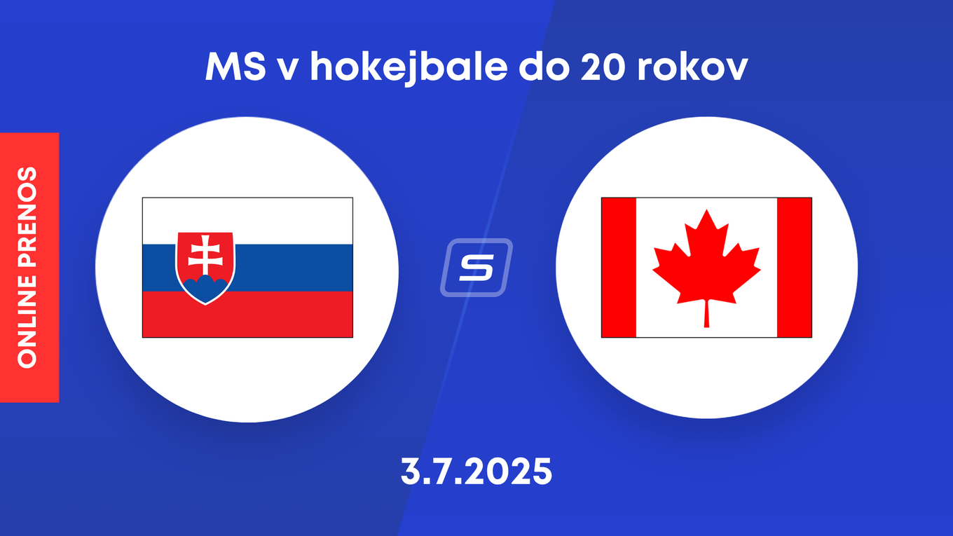 Slovensko - Kanada: LIVE STREAM prenos zo zápasu MS v hokejbale do 20 rokov 2025.