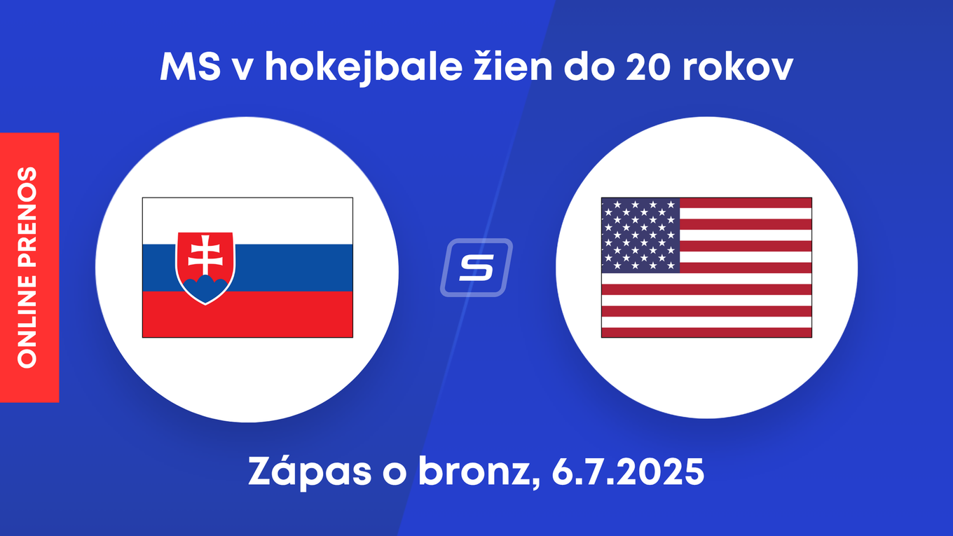 Slovensko - USA: LIVE STREAM prenos zo zápasu o bronz na MS v hokejbale žien do 20 rokov 2025.