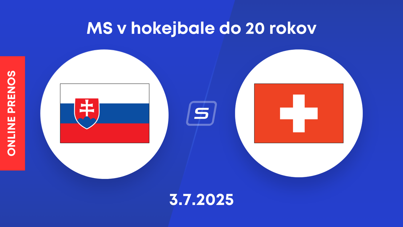 Slovensko - Švajčiarsko: LIVE STREAM prenos zo zápasu MS v hokejbale do 20 rokov 2025.