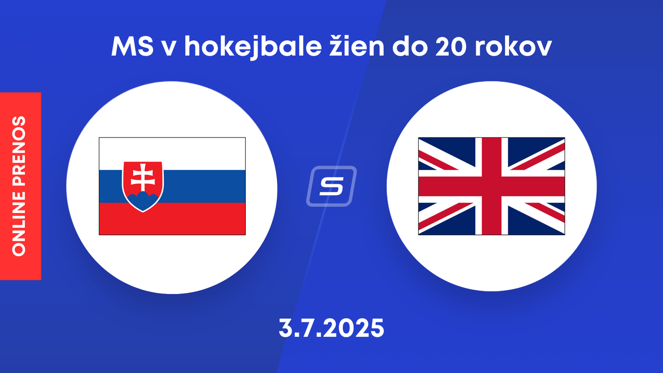 Slovensko - Veľká Británia: LIVE STREAM prenos zo zápasu MS v hokejbale žien do 20 rokov 2025.
