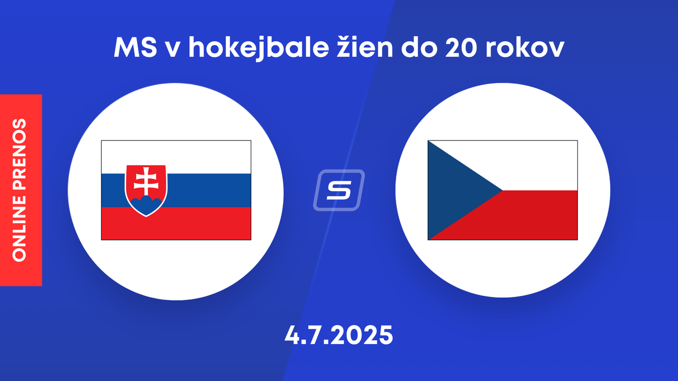 Slovensko - Česko: LIVE STREAM prenos zo zápasu MS v hokejbale žien do 20 rokov 2025.