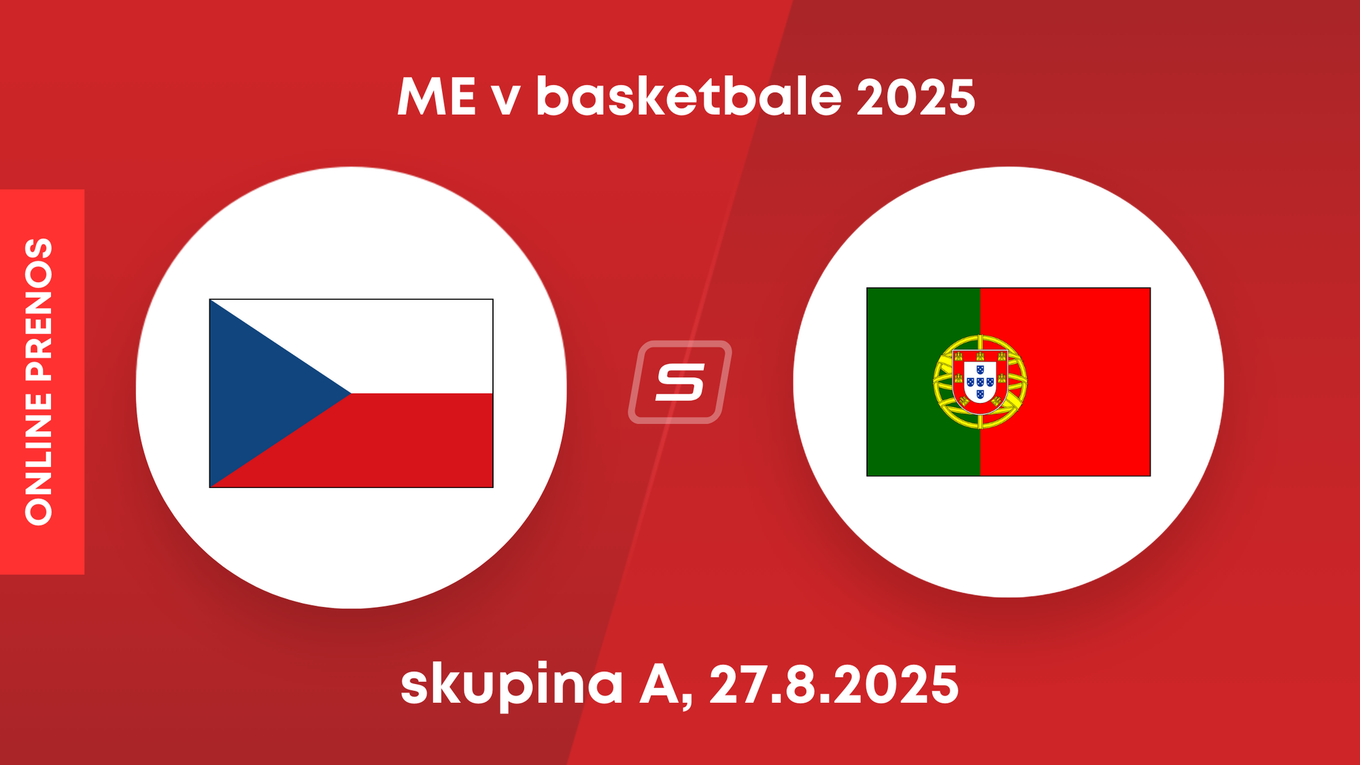 Česko - Portugalsko: ONLINE prenos zo zápasu skupiny A na ME v basketbale 2025 (EuroBasket). 