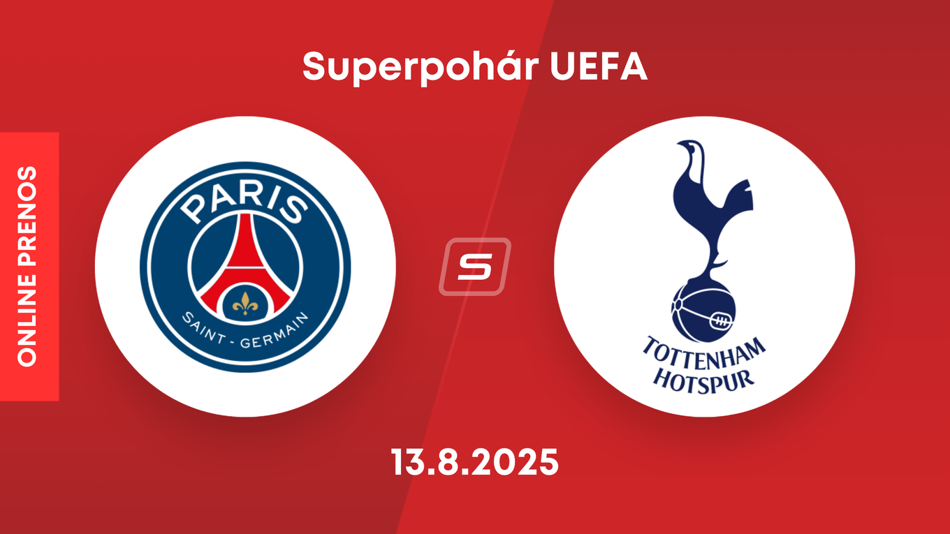 Paríž St. Germain - Tottenham Hotspur: ONLINE prenos zo zápasu Superpohára UEFA 2025. 