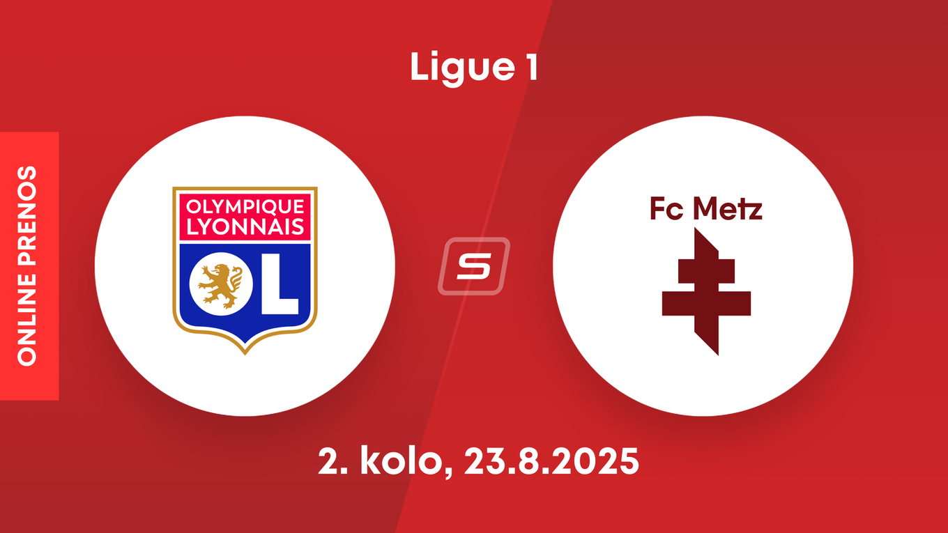 Olympique Lyon - FC Metz: ONLINE prenos z 2. kola Ligue 1.