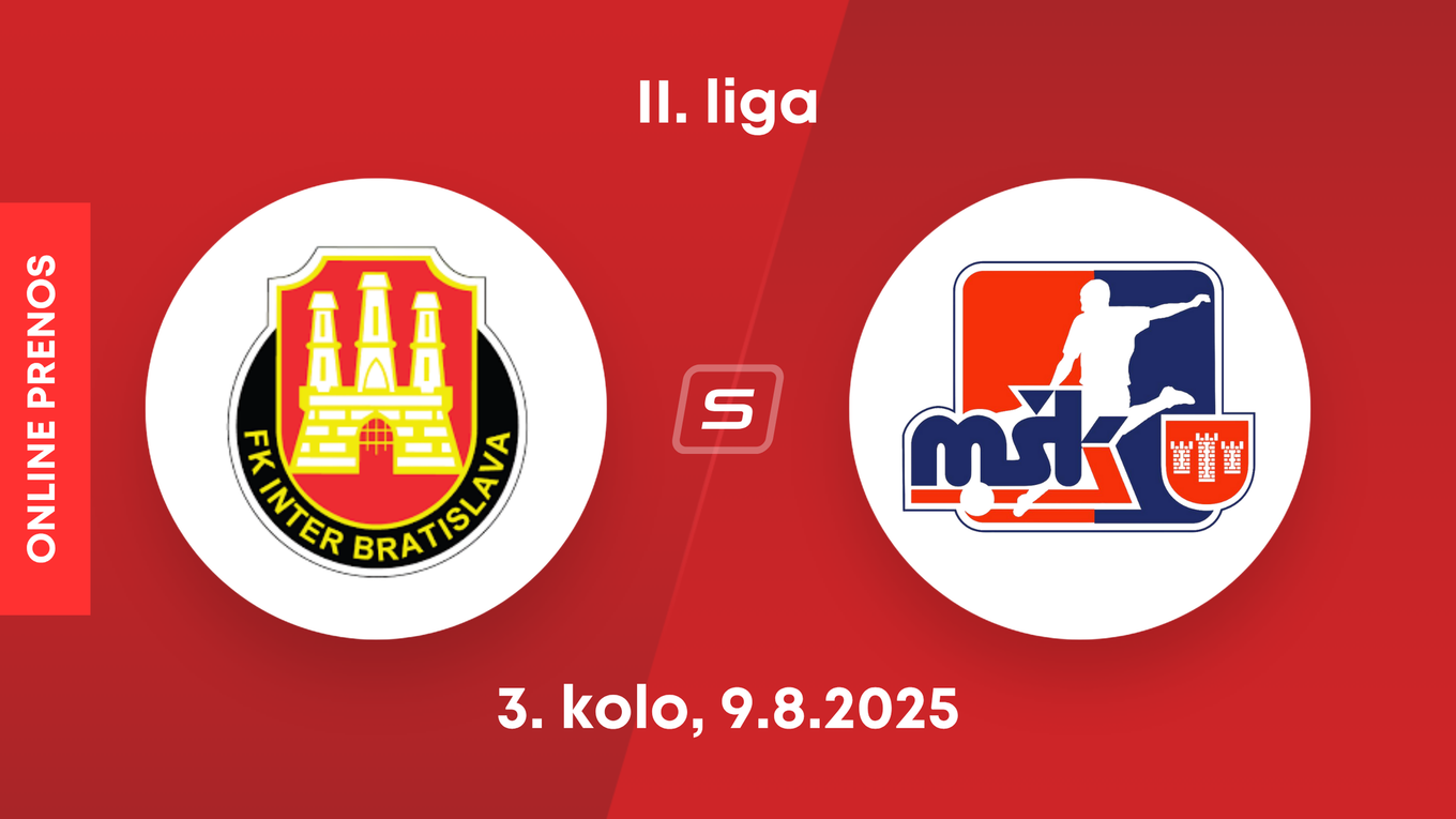FK Inter Bratislava - MŠK Považská Bystrica: ONLINE prenos zo zápasu 3. kola II. ligy.