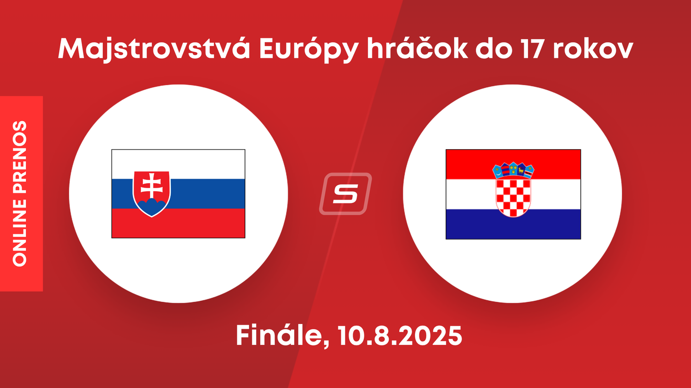 Slovensko - Chorvátsko. ONLINE prenos z finálového zápasu Majstrovstiev Európy v hádzanej hráčok do 17 rokov.