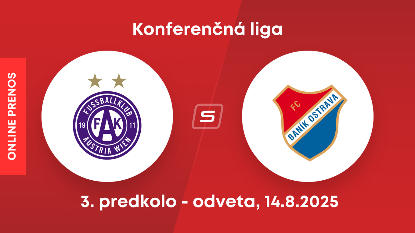 Austria Viedeň - Baník Ostrava: ONLINE prenos z odvetného zápasu 3. predkola Konferenčnej ligy