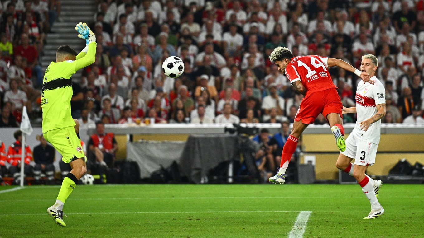 Luis Diaz strieľa gól v drese Bayernu