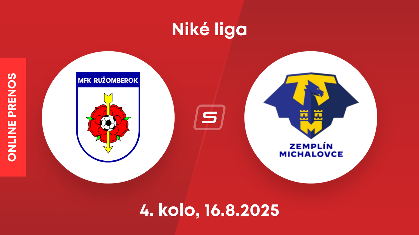 MFK Ružomberok - MFK Zemplín Michalovce: ONLINE prenos zo zápasu 4. kola Niké ligy.