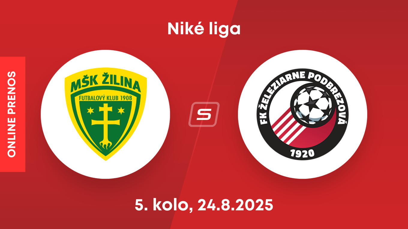MŠK Žilina - FK Železiarne Podbrezová: ONLINE prenos zo zápasu 5. kola Niké ligy.