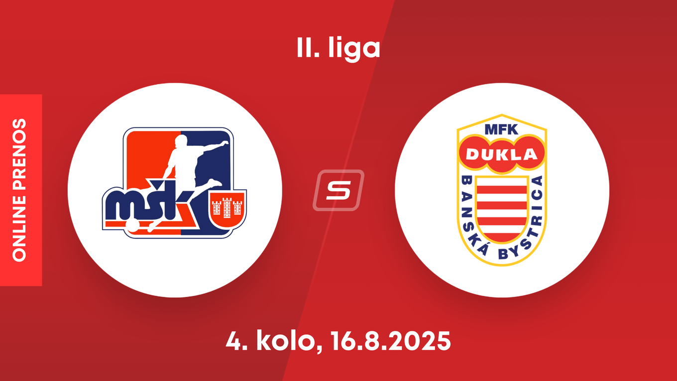 MŠK Považská Bystrica - MFK Dukla Banská Bystrica: ONLINE prenos zo zápasu 4. kola II. ligy.
