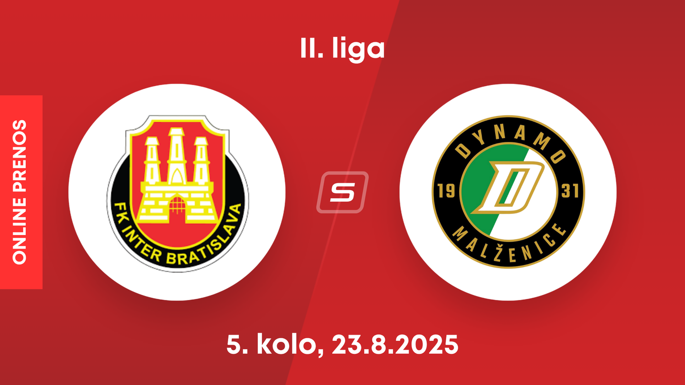 FK Inter Bratislava - OFK Malženice: ONLINE prenos zo zápasu 5. kola II. ligy.