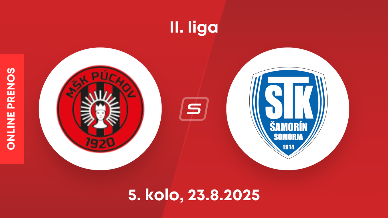 MŠK Púchov - FC ŠTK 1914 Šamorín: ONLINE prenos zo zápasu 5. kola II. ligy.
