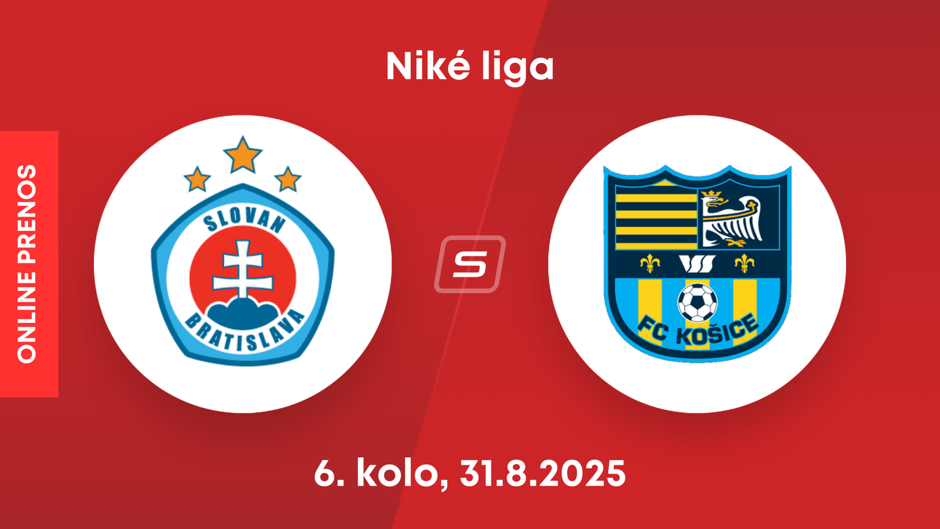 ŠK Slovan Bratislava - FC Košice: ONLINE prenos zo zápasu 6. kola Niké ligy.