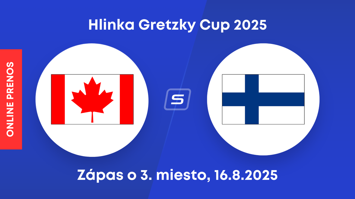 Kanada U18 vs. Fínsko U18: ONLINE prenos zo zápasu o 3. miesto turnaja Hlinka Gretzky Cup 2025.